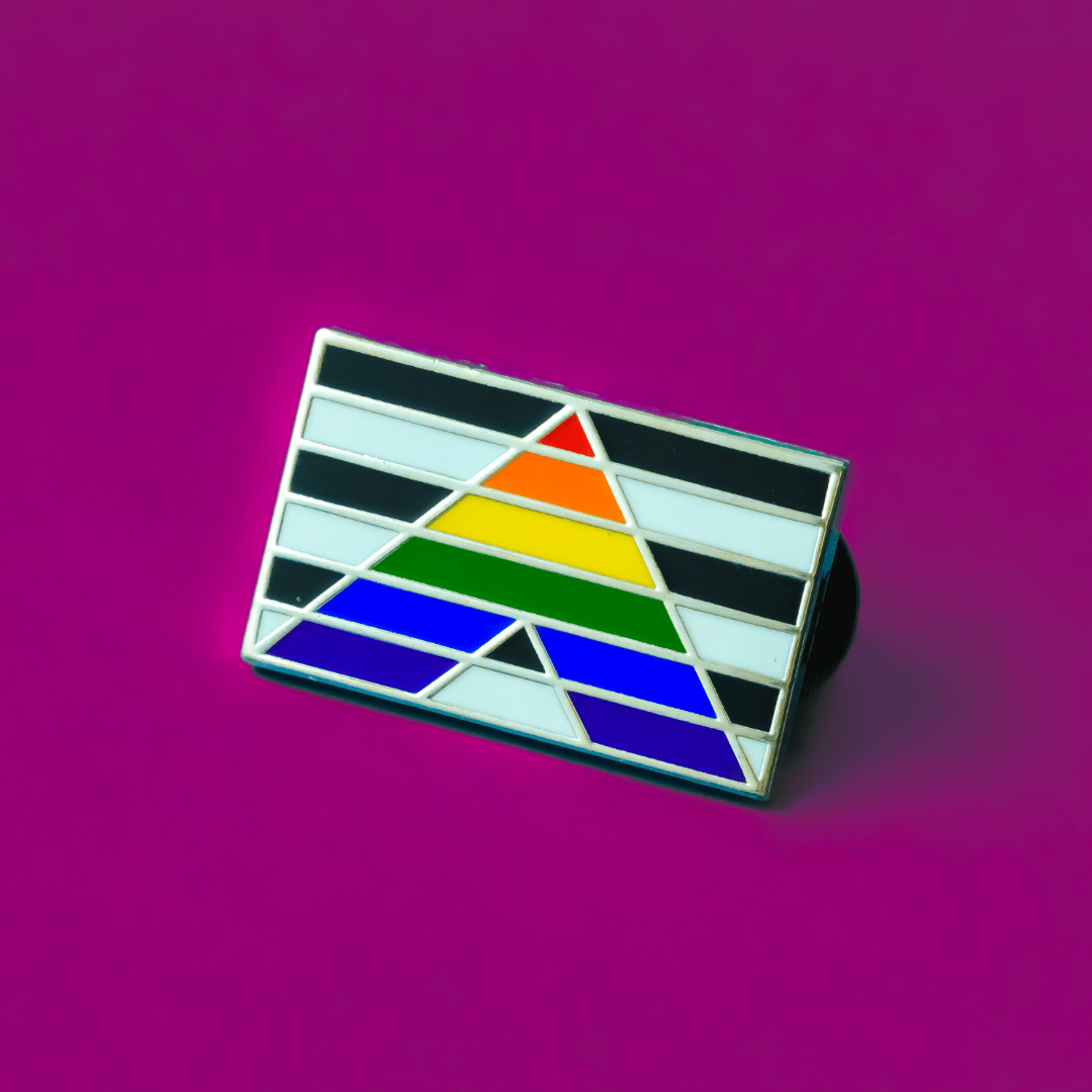 Lgbtq Straight Ally Pride Flag Enamel Pin – Dream Maker Pins