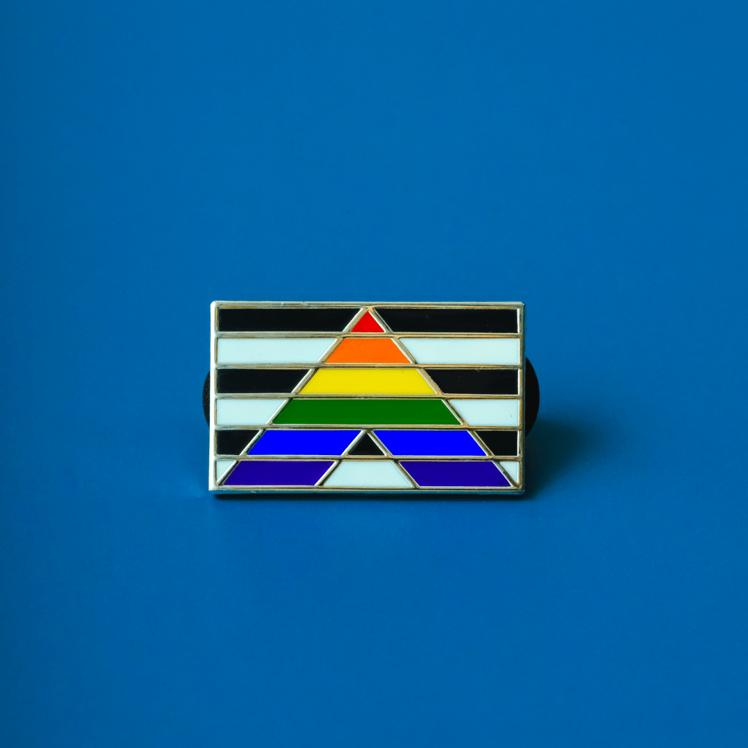 Lgbtq Straight Ally Pride Flag Enamel Pin – Dream Maker Pins