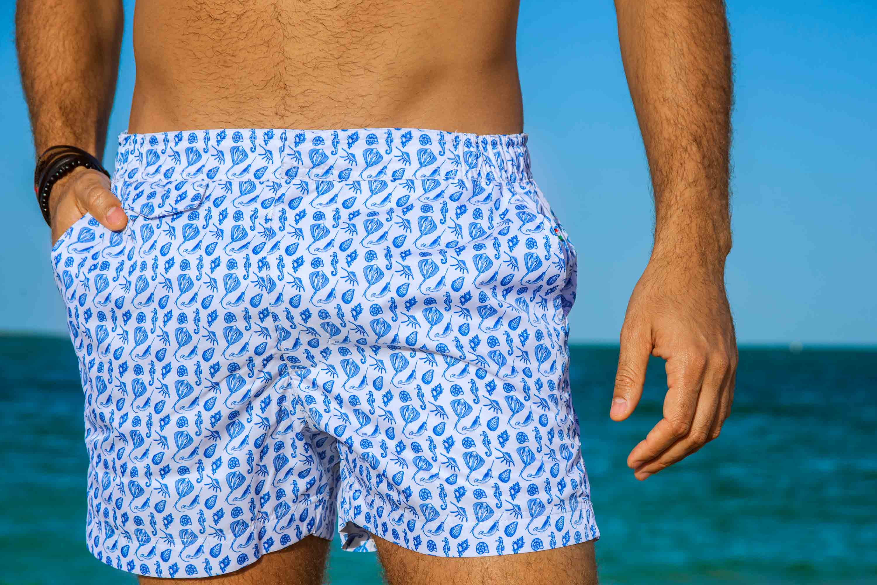 recycled plastic swim shorts