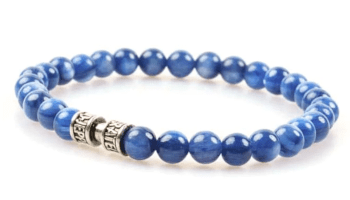 Bracelet cyanite bleue 6mm