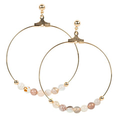 Boucles d'oreilles agate botswana