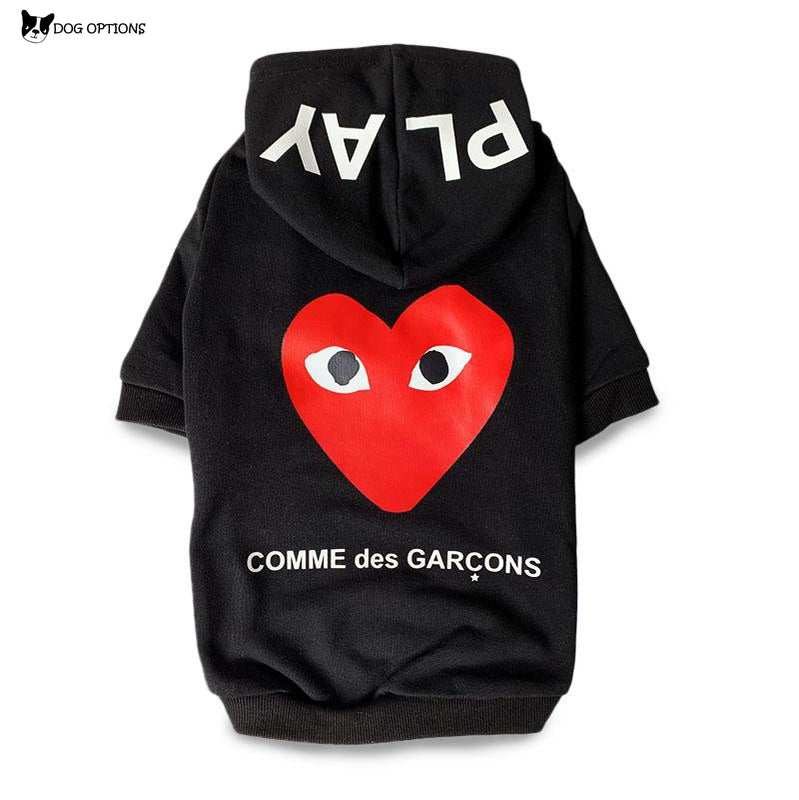 comme des garcons dog shirt