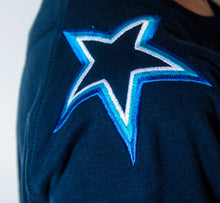 Load image into Gallery viewer, Navy Shoulder Star Sweatshirt