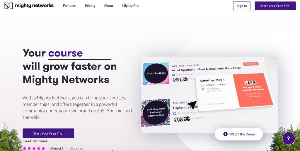 Mighty Networks Online Community Platform