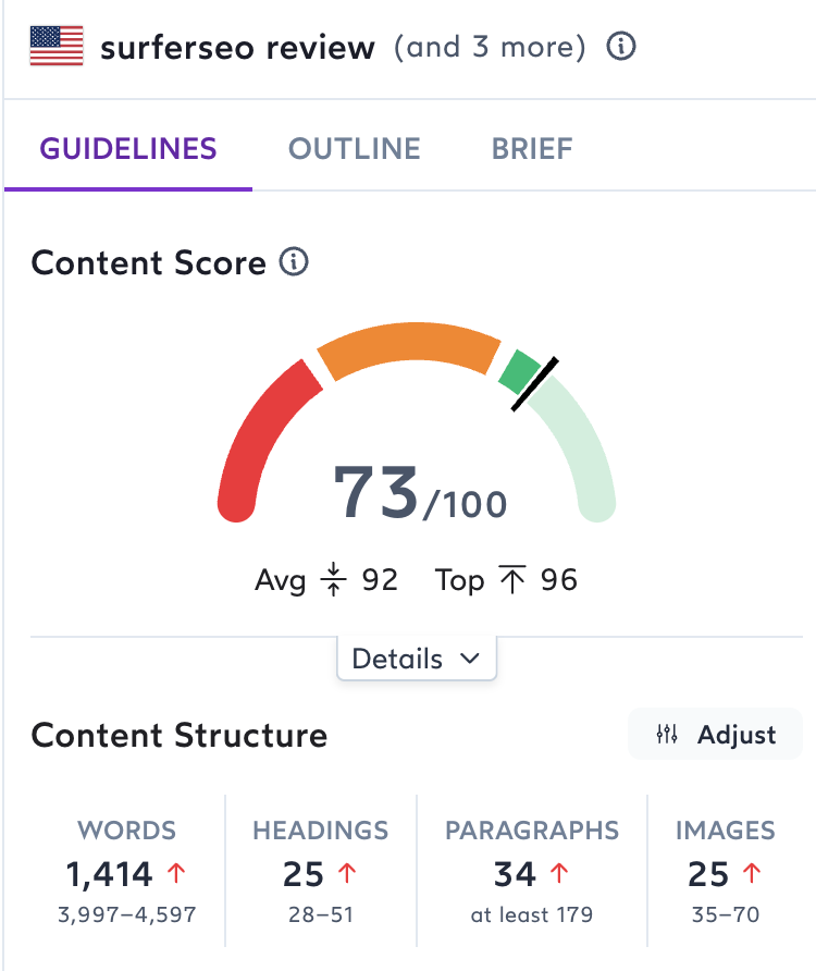 Surfer - SEO Audit Tool for On-Page and Content