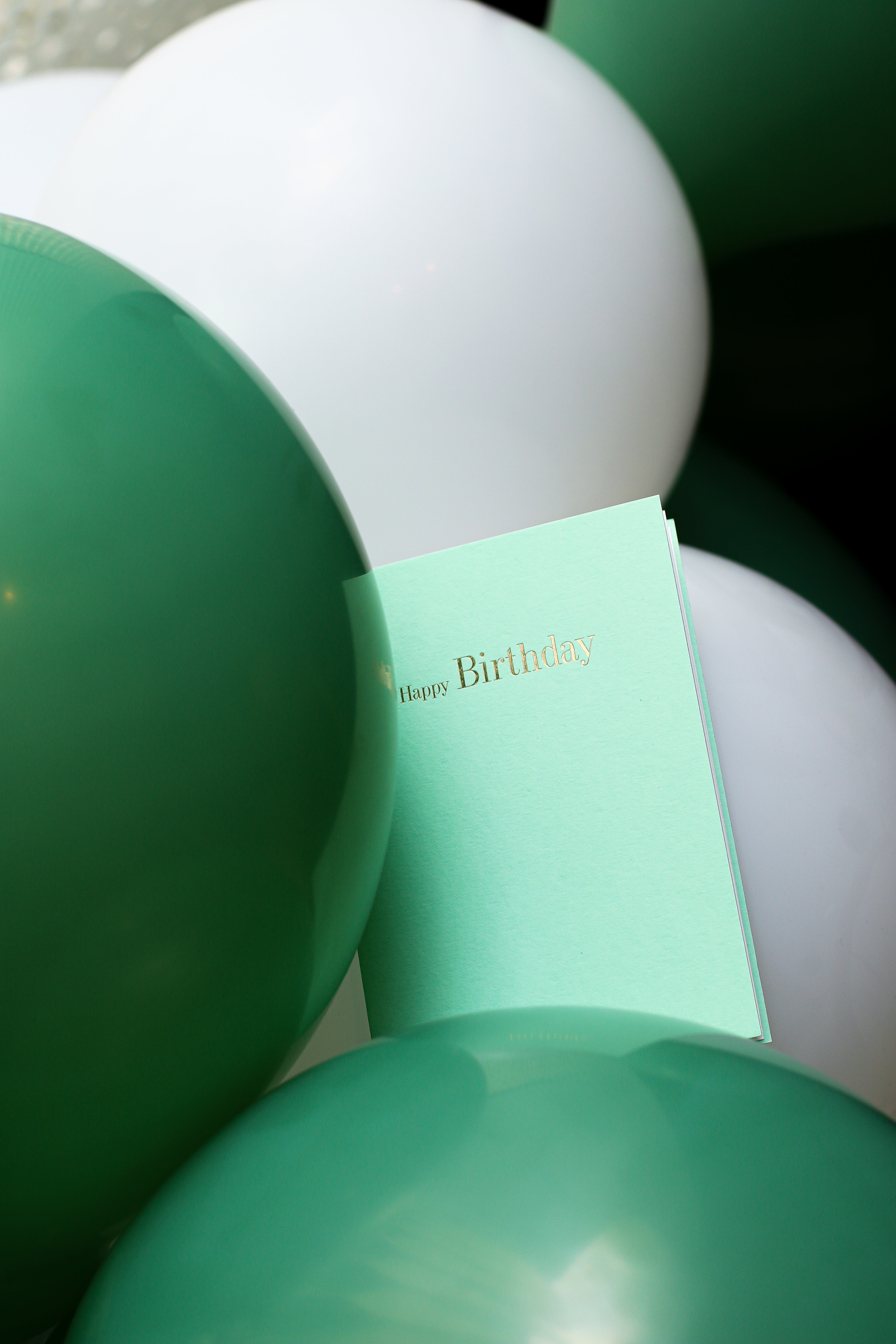 Happy Birthday Pastel Green Card - Story of Elegance