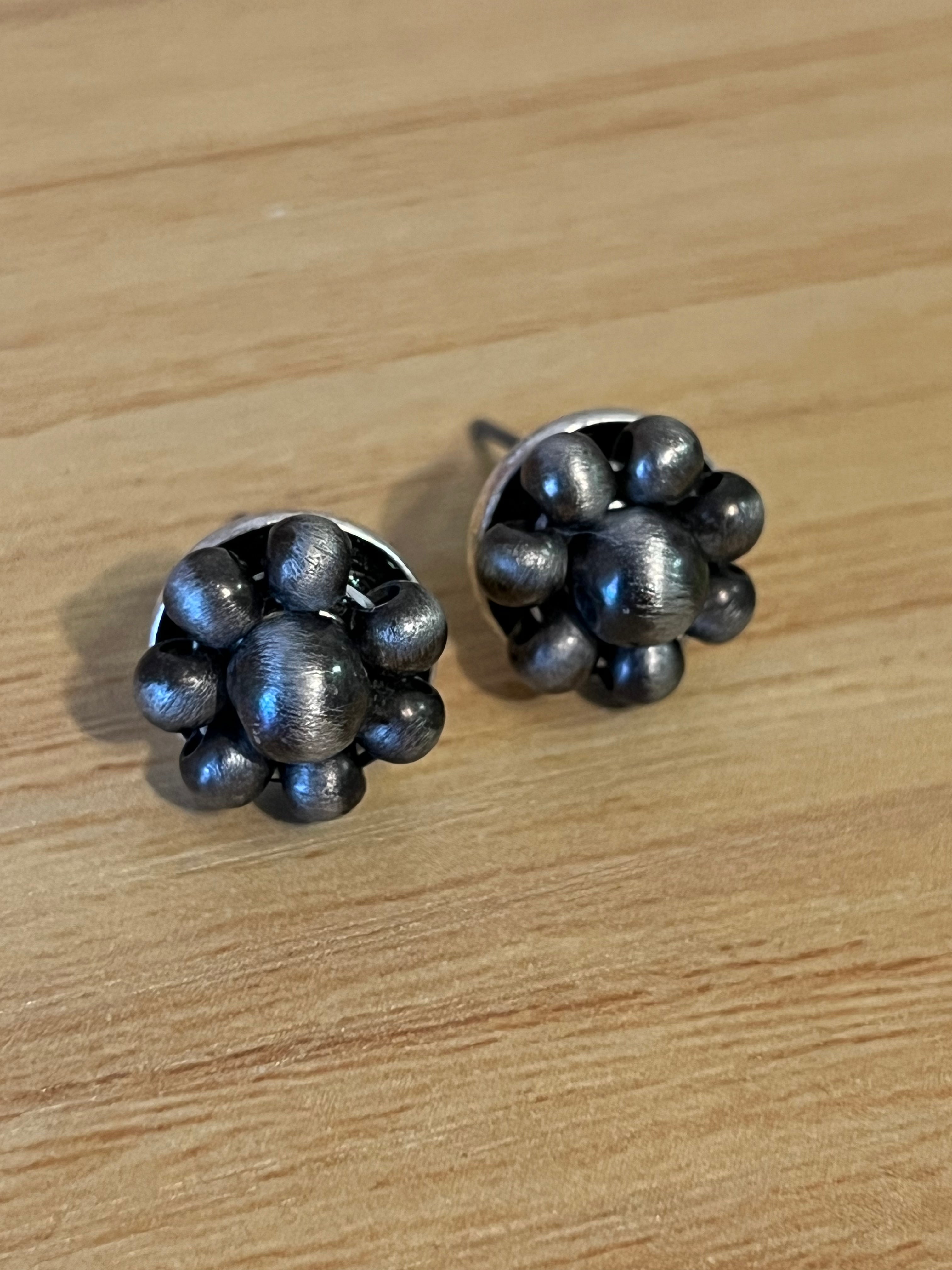 Bead Flower Stud Earrings