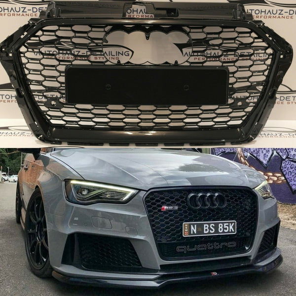 AUDI RS3 FRONT HONEY MESH FRONT GRILL AUDI A3 / S3 8V 2012-2015