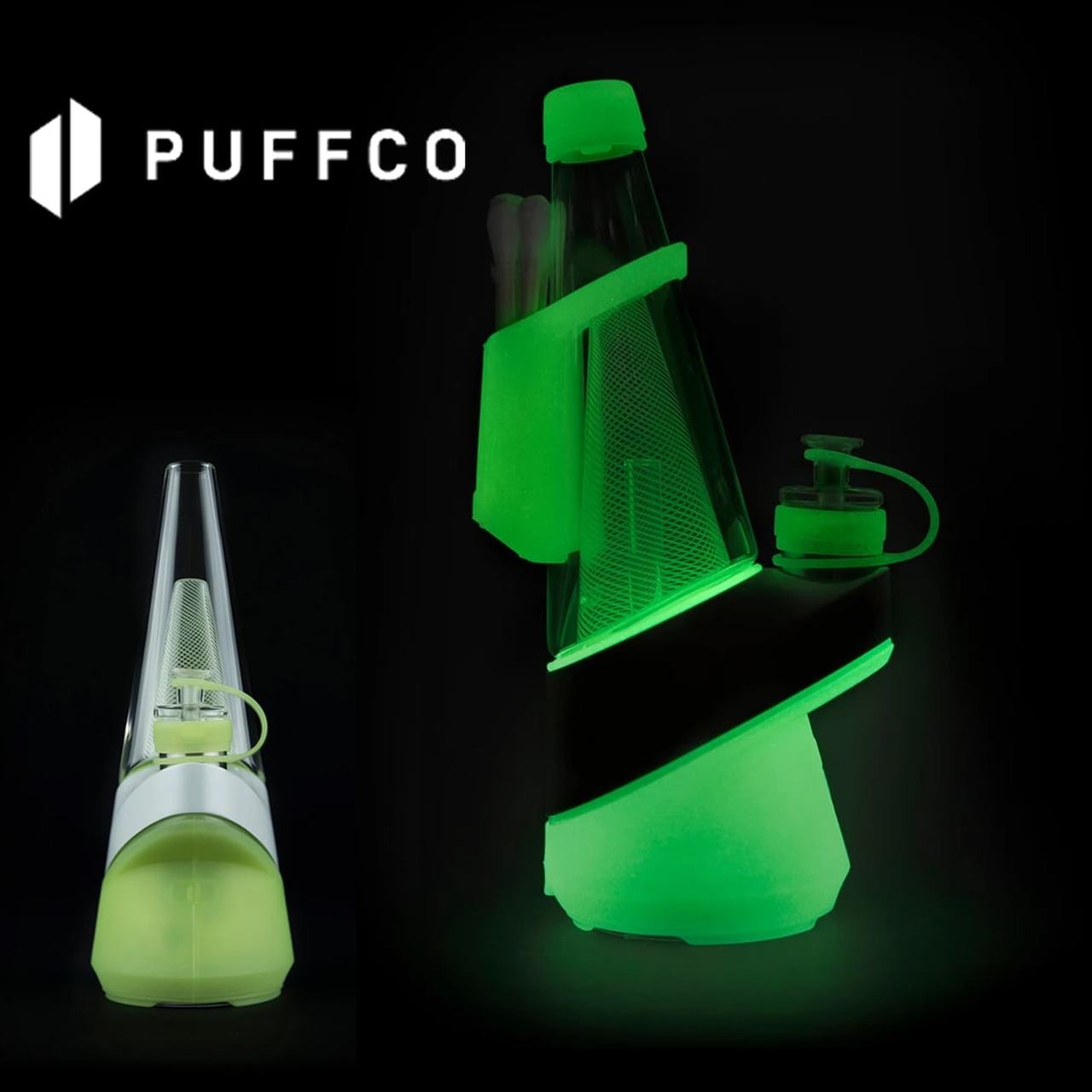 The Neon Lightning Limited Edition Peak Smart Rig By Puffco Choices Vape Shop