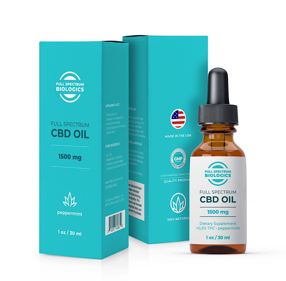 1500mg Full Spectrum CBD Oil – Full Spectrum Biologics