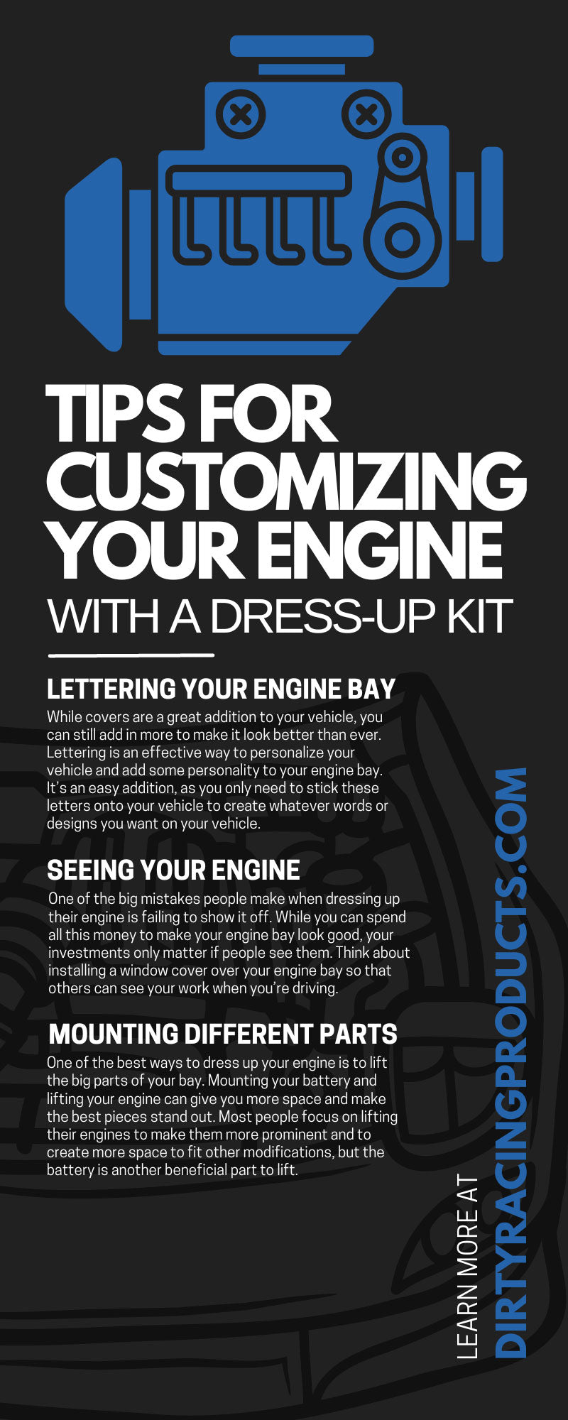 7 Tips for Customizing Your Engine With a Dress-Up Kit