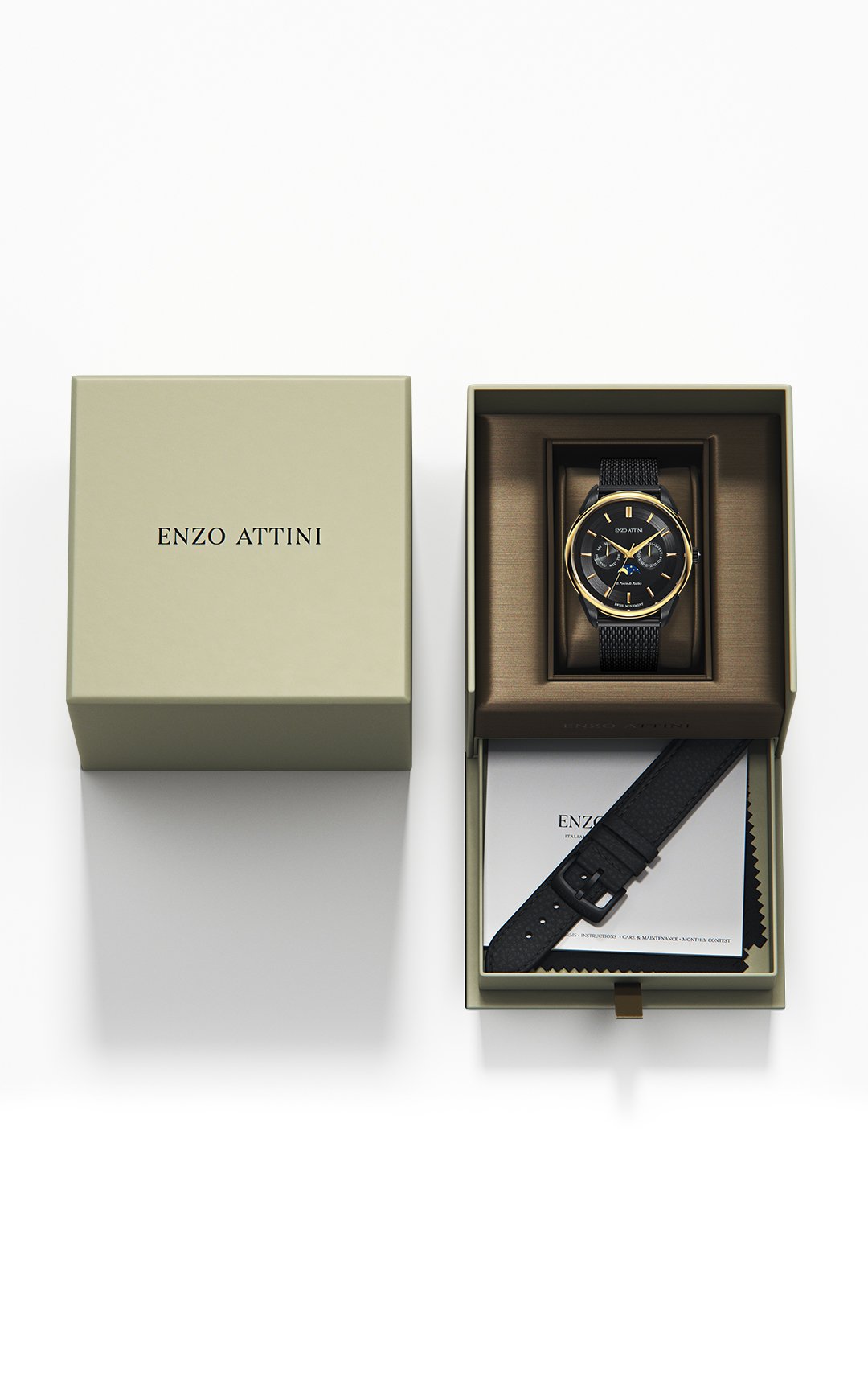 At Enzo Attini, the timeless Italian design meets the Swiss experience ...