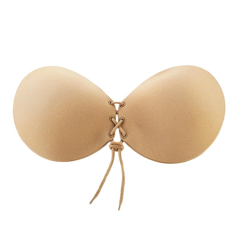 self adhesive strapless push up bra