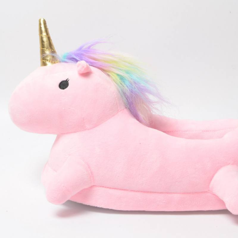 Cute And Fluffy Unicorn Bedroom Slippers