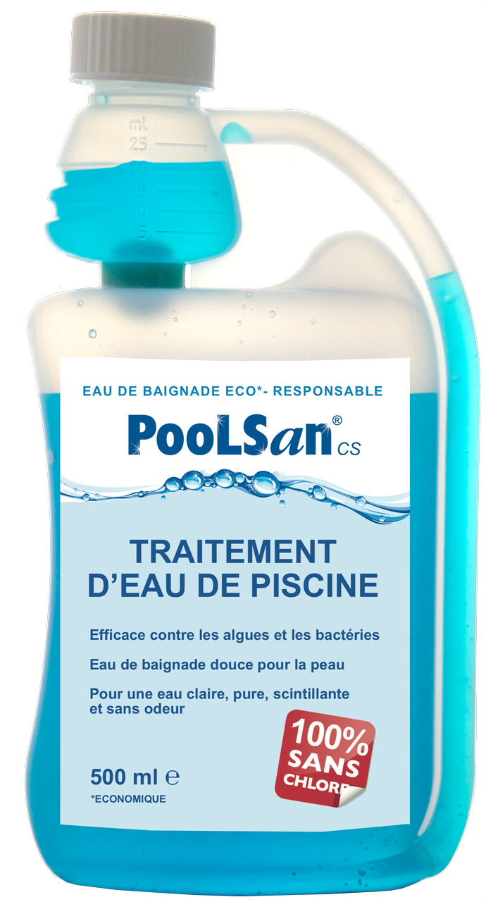 Bouteille Poolsan Cs Traitement Deau Sans Chlore La