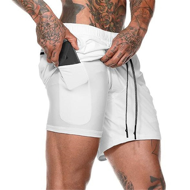 2 in 1 gym shorts