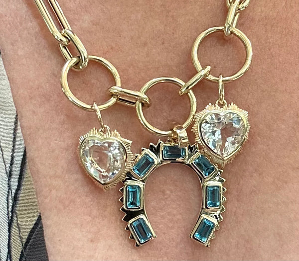 horseshoe fine jewelry pendant