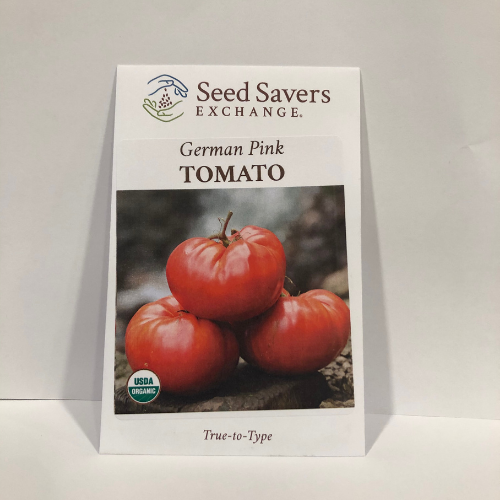 Tomato Seeds, German Pink, Meaty flesh with few seed, Heirloom