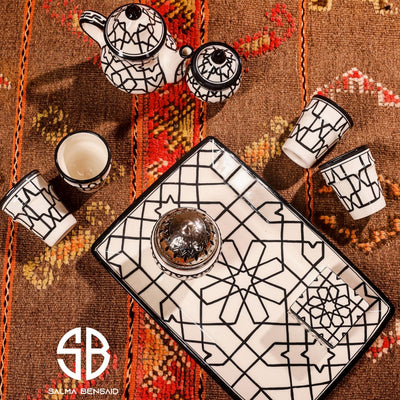 Rectangular Tray With Mosaic Patterns-Dialna by Salma Bensaid-MyTindy