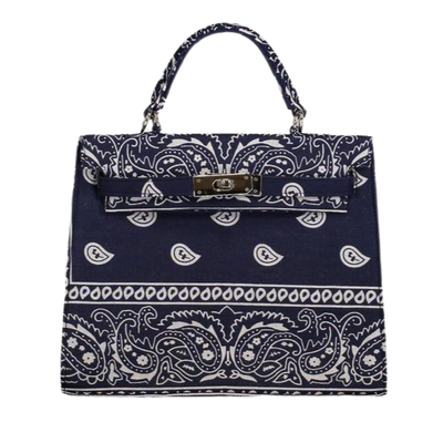 Royal Blue Bandana Travel Bag
