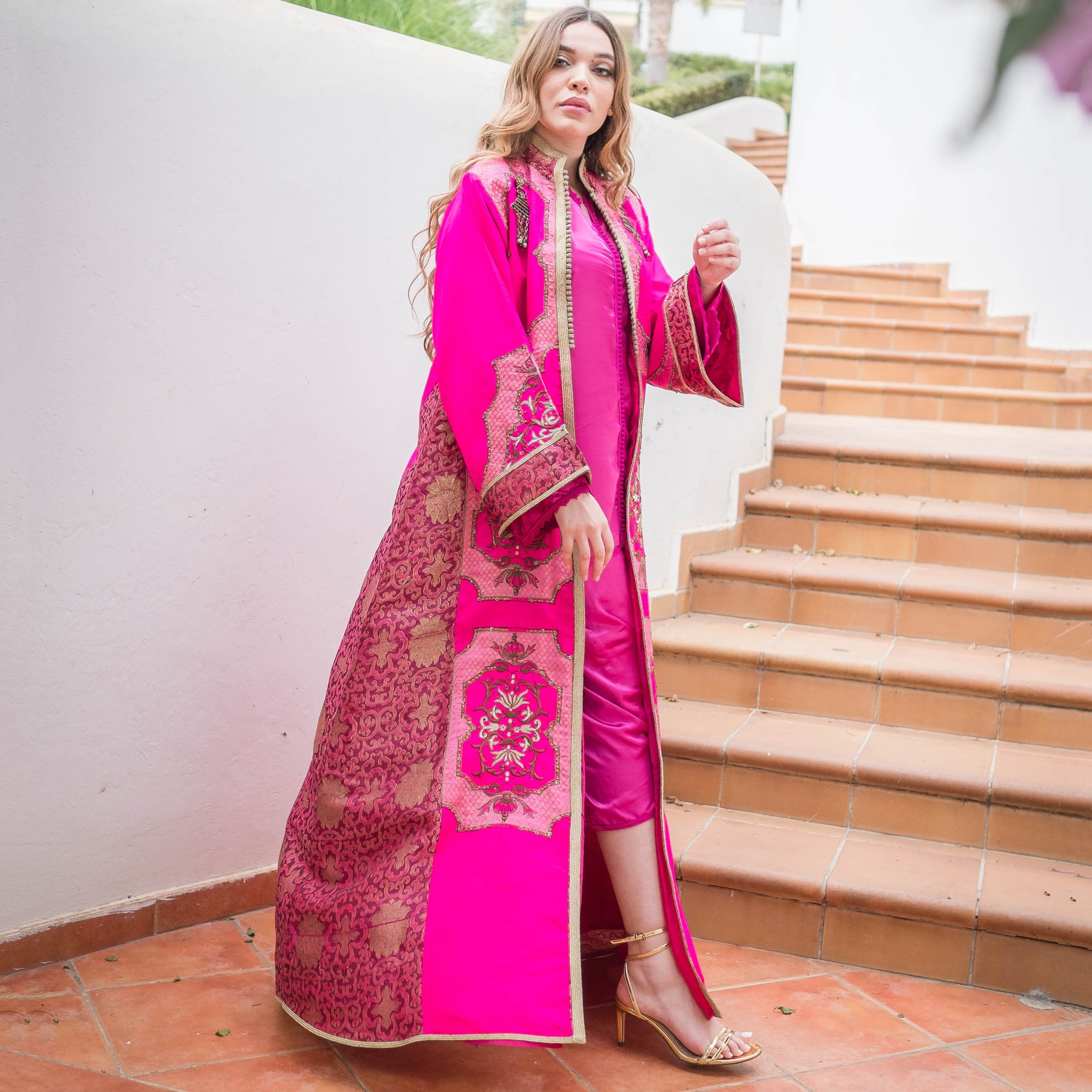 pink caftan