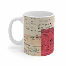 Load image into Gallery viewer, Library Card Book Mug - Book Lover Gift Mug with Due Date 