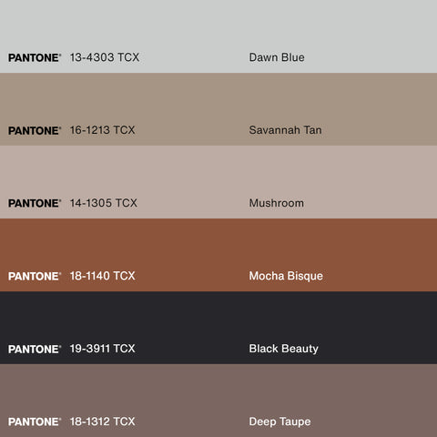 Pantone 18-1312 Tcx Deep Taupe Color