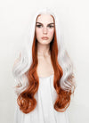 X-Men Rogue White Auburn Mixed Wavy Lace Front Synthetic Wig LF1703