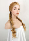 Golden Blonde Braided Lace Front Synthetic Wig LF2085