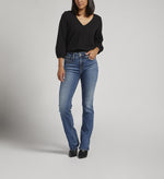 Avery High Rise Slim Bootcut Jeans by Silver