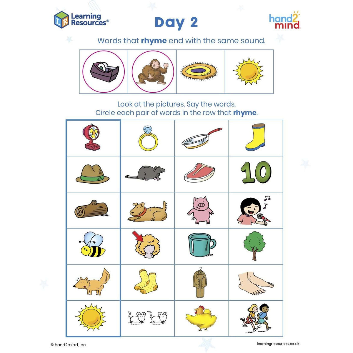 eyfs english homework