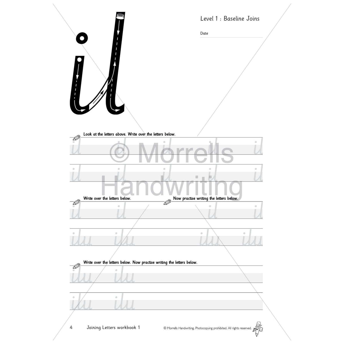 Joining Letters Handwriting Worksheets Free