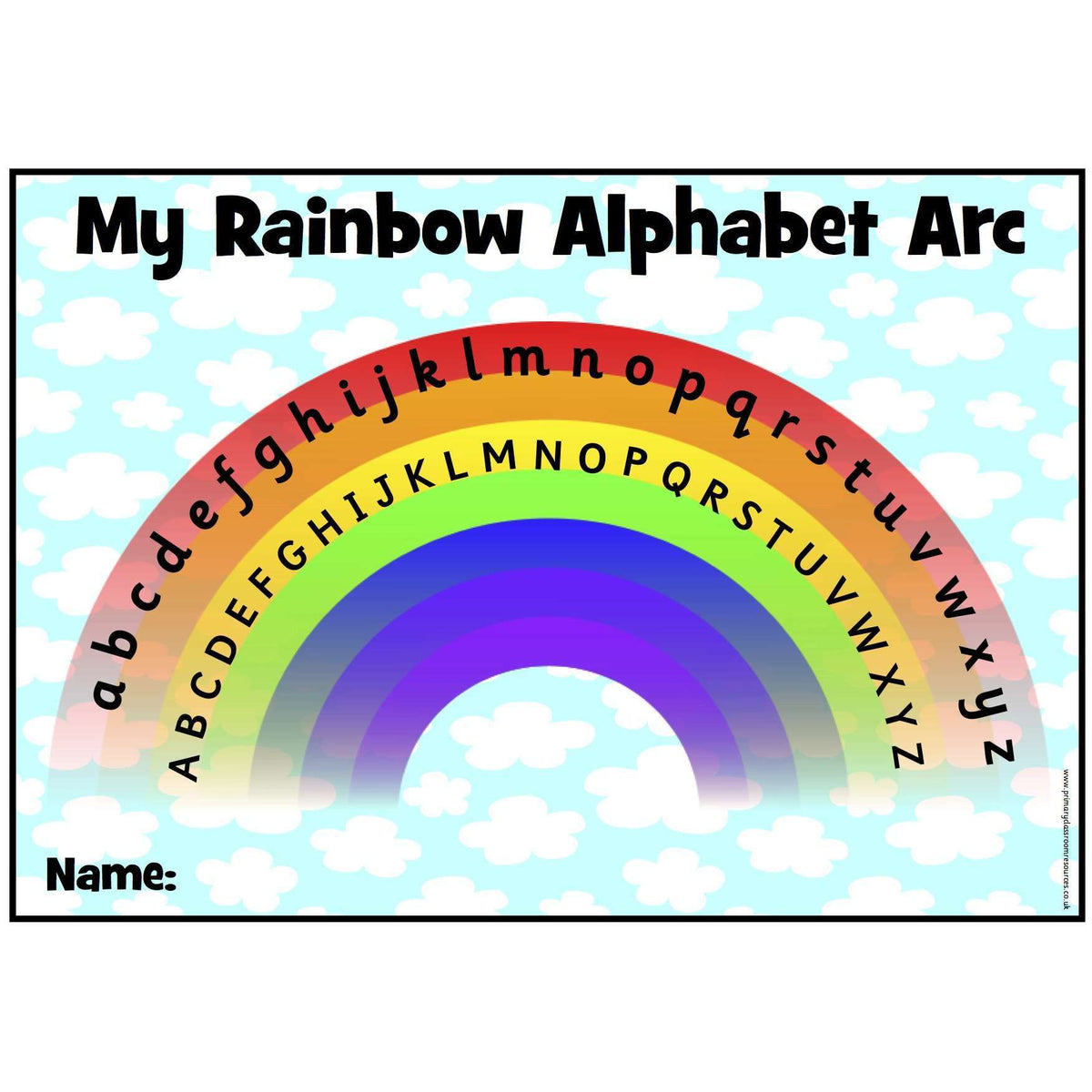 My Rainbow Alphabet Arc - Upper and Lower Case – Primary Classroom Resources1200 x 1200