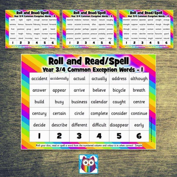 roll-and-read-spell-year-3-4-common-exception-words-primary