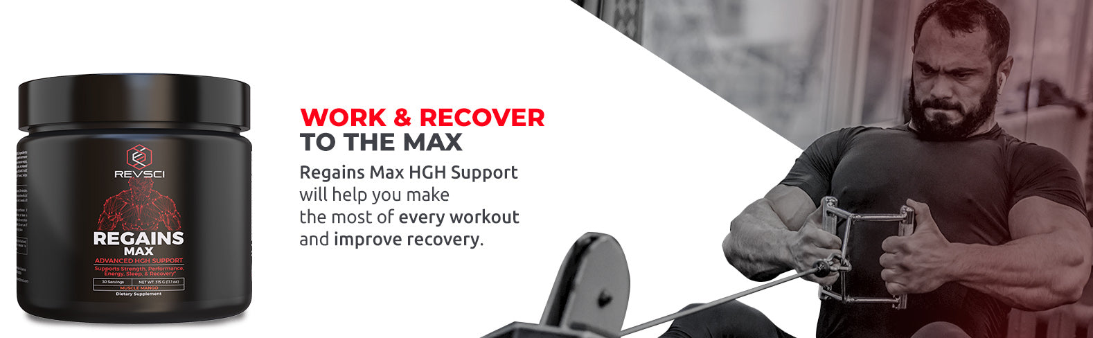 Recupera el soporte MAX HGH: trabaje y recupérese al MAX
