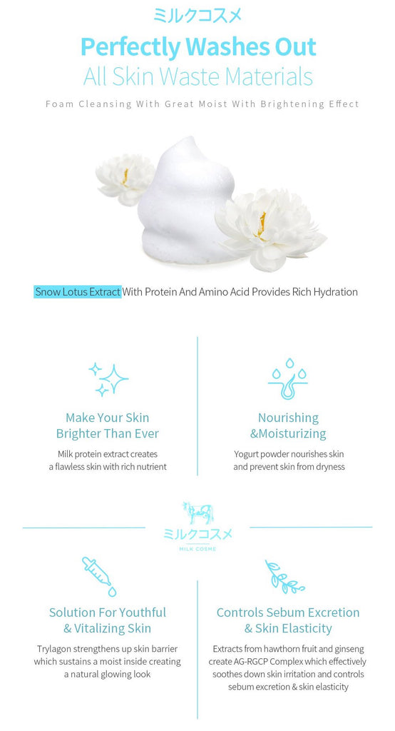 Milk Cosme Face Foam Cleansing 3