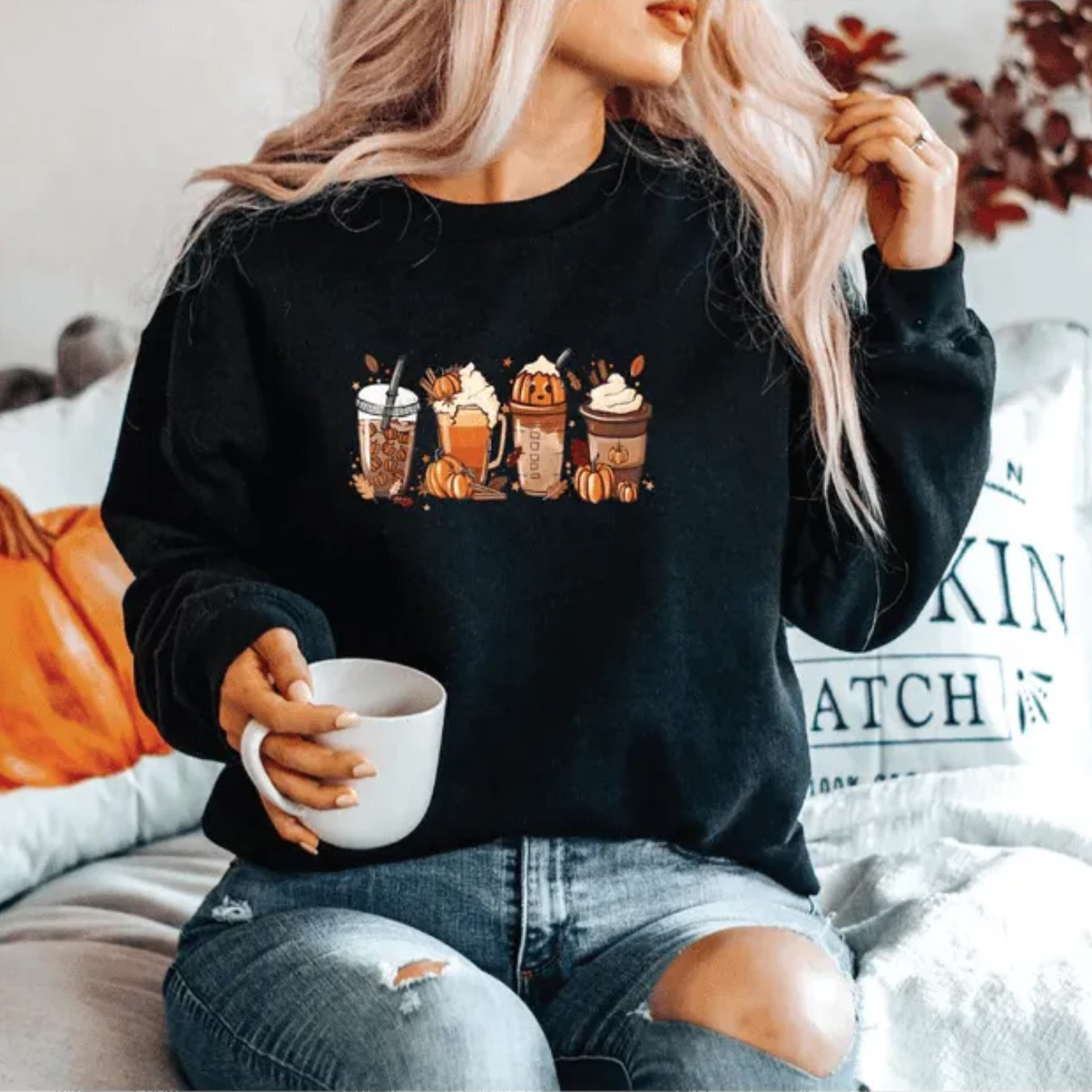 Pumpkin Spice Drinks Crew - Underground Clothing product image