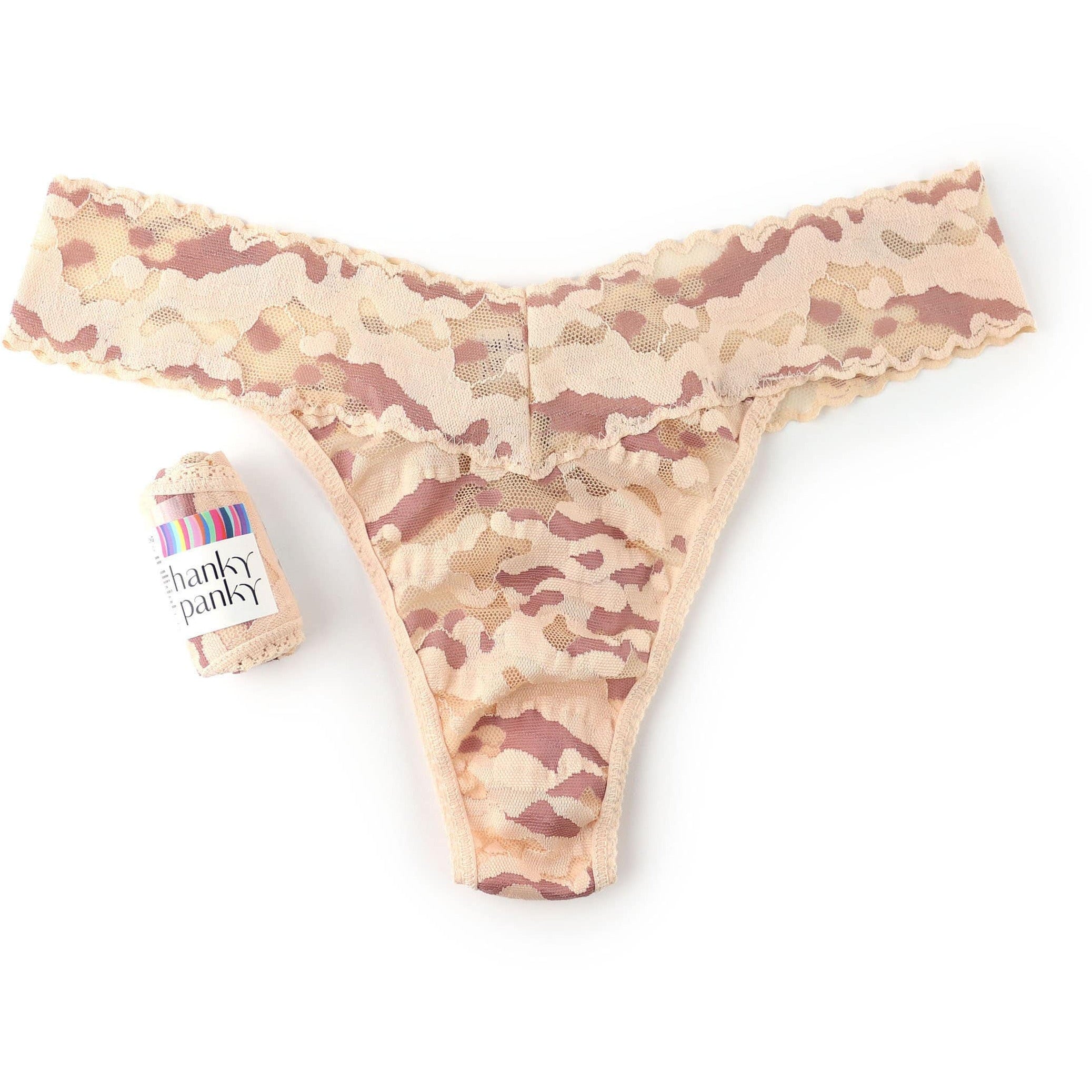 camo lace panties