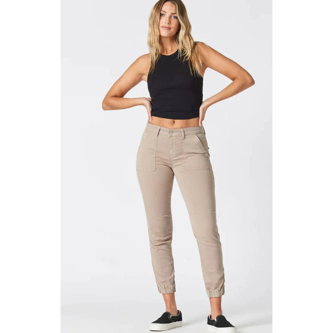 Mavi Women's Elsie Cargo Pants In Capers Luxe Twill