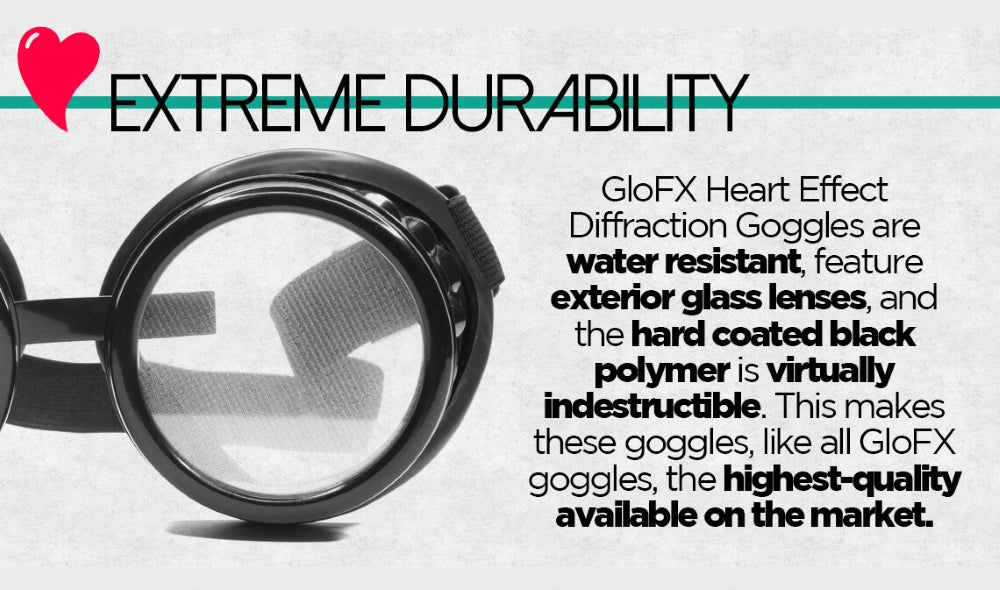 heart diffraction goggles feature