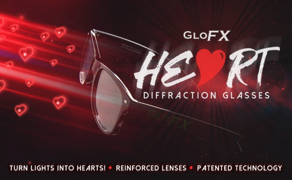 GloFX Heart Diffraction Glasses