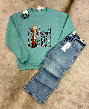 Graphic Print Sweatshirt - Lex & Mae