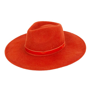 Jaylin Wool Felt Hat- Red - Lex & Mae