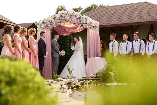 pink bridesmaid dresses