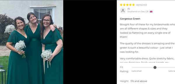 Customer Reviews of formal dresses