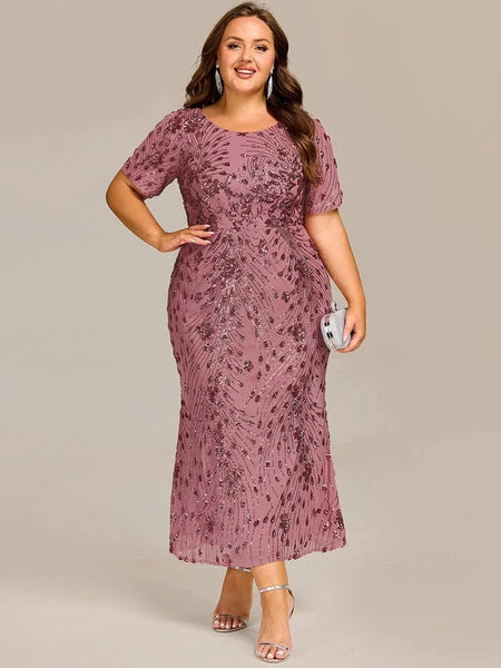 Sequin Midi Mother of the Bride Dress