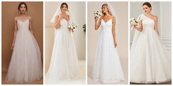 Empire Waist simple wedding dresses