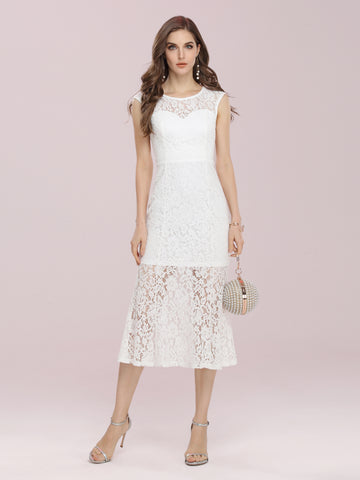 Ever-Pretty white sheath dresses