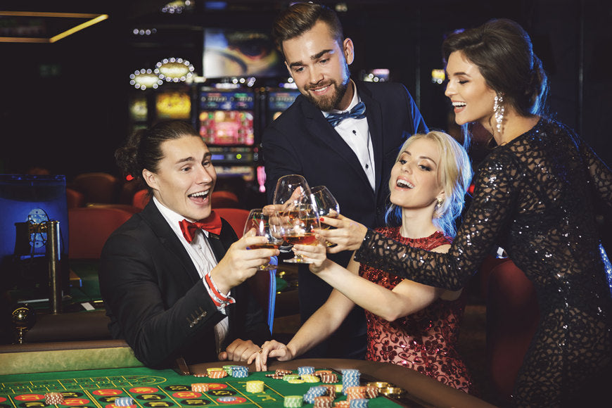 Happy-and-rich-people-celebrating-their-win-after-successful-game-in-the-casino