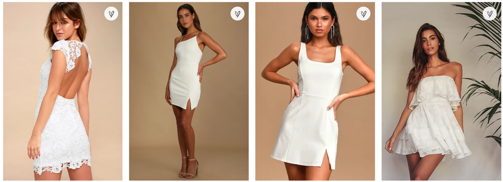LULUS white mini dresses